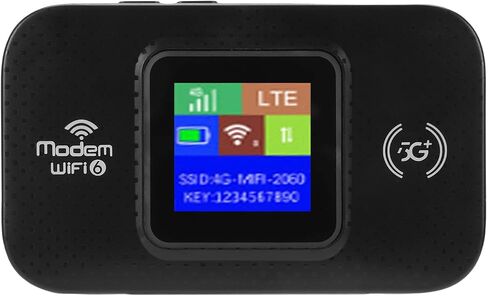 Keenso 4G Mobile WiFi Portable WiFi Router with Dual SIM Slots 300Mbps 3000mAh Battery LTE Hotspot for Travel Remote Work and Smartphones Tablets Laptops (Black) in Kuwait