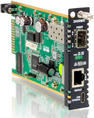 FRM220-2000MS-CH01, 100/1000Base-T to 100/1000Base-X SFP Managed GbE Converter with Chassis and AC Power Adapter in Saudi Arabia