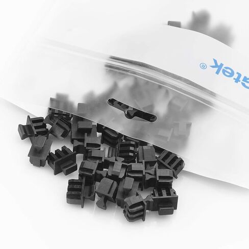 ipolex RJ45 Dust Covers, Ethernet/LAN Port Protector/Dust Caps/Blocker, Anti-Dust Cap/Plugs for Switch/Network Cards/Router/Media Converters/Hubs, PVC, 50 Pcs in Kuwait