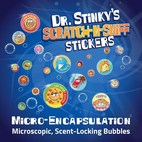 Dr. Stinky's Silly Scratch N Sniff Stickers, 4-Pack, Novelty Scents in Saudi Arabia