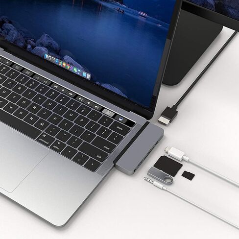 HyperDrive HD319B-GRAY Docking Station - for Tablet - 60 W - USB Type C - 3 x USB Ports - Type-C - HDMI - Audio Line in - Audio Line Out - Wired in Kuwait