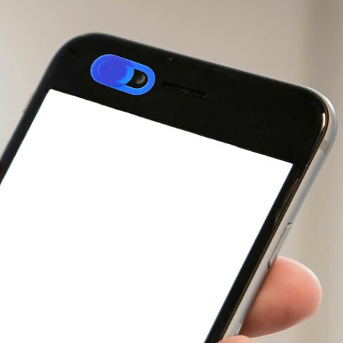 100pcs Phone Camera Privacy Cover Ultra-Thin Plastic Webcam Cover for Laptop and Computer with Smooth Operation Blue Camera Lens Cap for Enhanced Privacy in Kuwait