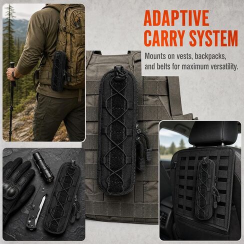 Small Molle Pouch Tactical Mini Knife Sheath Flashlight Holder Pen Pencil Tool Pouches for Belt Carrying Case Suppressor Accessory Bag Attachment Gear for Outdoor Use in Saudi Arabia