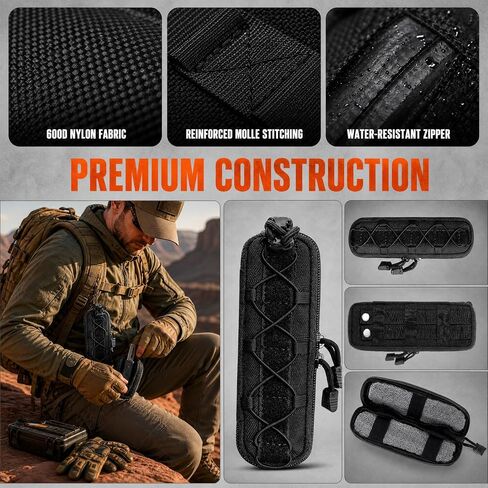 Small Molle Pouch Tactical Mini Knife Sheath Flashlight Holder Pen Pencil Tool Pouches for Belt Carrying Case Suppressor Accessory Bag Attachment Gear for Outdoor Use in Saudi Arabia