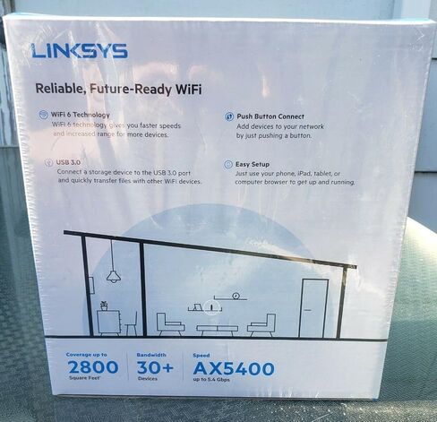 Linksys E9450 Wi-Fi 6 Dual-Band AX5400 Router in Kuwait