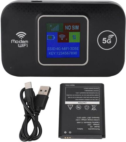 Dioche Portable WiFi Router 4G LTE Portable WiFi Wireless Router - 300Mbps HighSpeed Sharing for Up to 10 Devices, USB Powered Mobile for Europe in Kuwait
