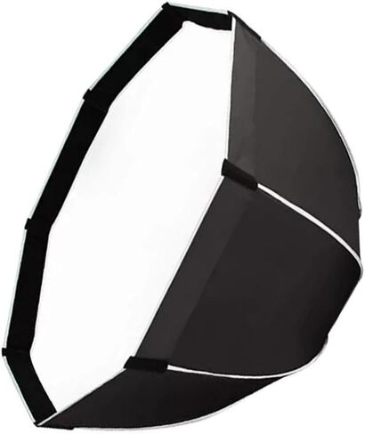 Octagon Parabolic Softbox Soft Light Modifier with Honeycomb Grid & Front Diffuser, Portable Folding Umbrella Softbox Speedring for Studio Strobe Flash & Continuous LED Light in Kuwait