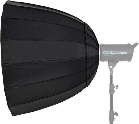 P120 120cm (47.2") Deep Parabolic Softbox, Professional Hexadecagon Studio Light Diffuser with Bowens Mount Speedring, Inner & Outer Diffusers & Carrying Bag for Studio Strobe Flash in Kuwait