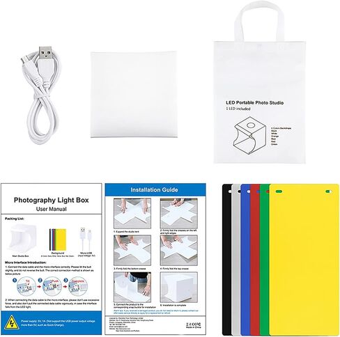 BSTiltion Portable Folding LED Studio Light Box with Bright Color in Kuwait