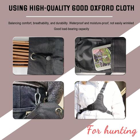 Quiver for Arrows & Hip Quivers for Archery - Adjustable Drawstring Fits Different Arrow Count, Tightens to Prevent Arrows from Falling Out, Waterproof Oxford Cloth Pocket, Wearable on Shoulder & Hip in Saudi Arabia
