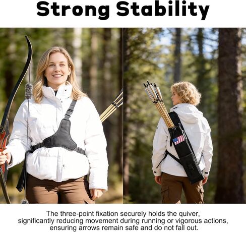 Quiver for Arrows & Hip Quivers for Archery - Adjustable Drawstring Fits Different Arrow Count, Tightens to Prevent Arrows from Falling Out, Waterproof Oxford Cloth Pocket, Wearable on Shoulder & Hip in Saudi Arabia