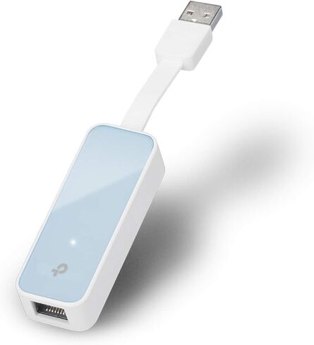 TP-Link UE200 USB 2+H4:H39.0 to Ethernet Adapter, USB 2.0 Port, RJ45 Port 10/100Mbps, Plug & Play, Compact and Portable Design, Fast and Stable Data Connection, Windows, MAC OS, Linux OS in Kuwait