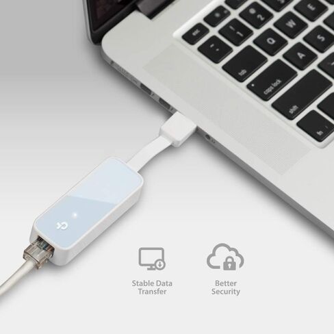 TP-Link UE200 USB 2+H4:H39.0 to Ethernet Adapter, USB 2.0 Port, RJ45 Port 10/100Mbps, Plug & Play, Compact and Portable Design, Fast and Stable Data Connection, Windows, MAC OS, Linux OS in Kuwait