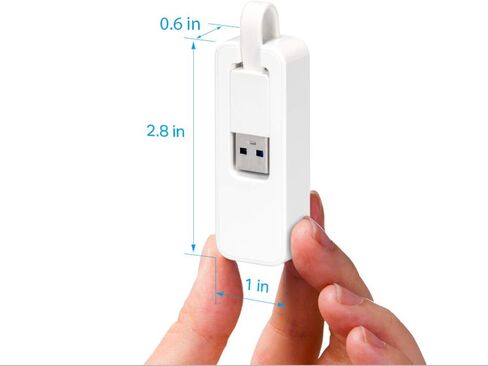 TP-Link UE200 USB 2+H4:H39.0 to Ethernet Adapter, USB 2.0 Port, RJ45 Port 10/100Mbps, Plug & Play, Compact and Portable Design, Fast and Stable Data Connection, Windows, MAC OS, Linux OS in Kuwait
