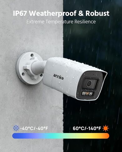 ANNKE 8 Channel 3K Two-Way Audio Analog Wired Security Camera System,No HDD in Kuwait