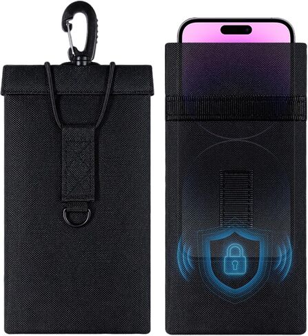 Faraday Bags for Phones & Car Keys, Large, 2 Pack, Black in Saudi Arabia