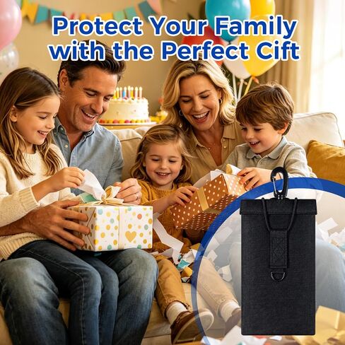 Faraday Bags for Phones & Car Keys, Large, 2 Pack, Black in Saudi Arabia
