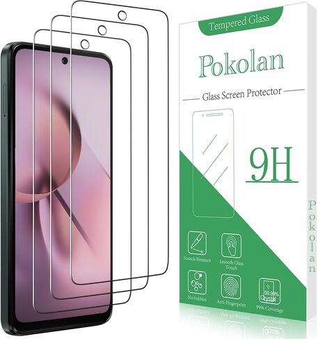Pokolan Screen Protector for Motorola Moto G 5G 2025 Tempered Glass Film in Kuwait