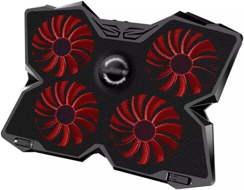 Laptop Cooler Cooling Pad Gaming Bracket with Four Fans and 2 for 14-17" Laptops in Saudi Arabia