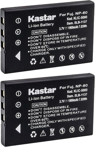 Kastar Battery 2X for Hewlett Packard A1812A L1812A L1812B Q2232-80001 PhotoSmart R07 R507 R607 R607xi R707 R707v R707xi R717 R725 R727 R817 R817v R817xi R818 R827 R837 R847 R926 R927 R937 R967 in Kuwait