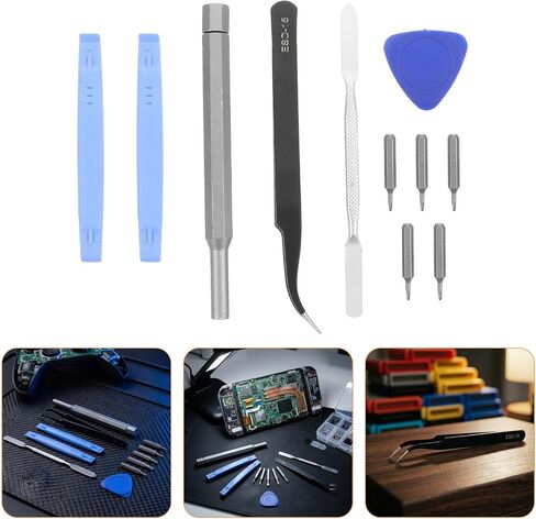11pcs Gaming Repair Tool Kit for Console Opening, Plastic Alloy Set in Saudi Arabia