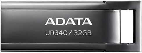 ADATA, UR340 USB 3.2 Gen1 Flash Drive Metal Splashproof Shockproof Dustproof 32GB Black in Kuwait
