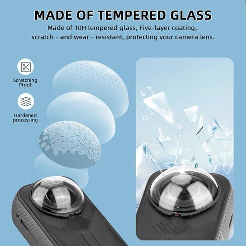 X5 Premium Lens Guard + 2 Pack Screen Protector Accessories Bundle, Magnetic Quick Release Mount with Safety Lock for Insta360 X6/X5/X4 Air in Saudi Arabia