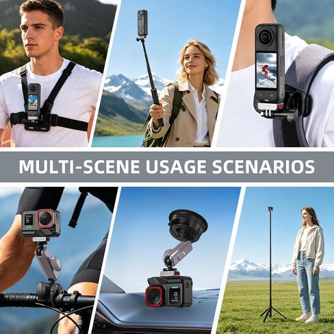 X5 Premium Lens Guard + 2 Pack Screen Protector Accessories Bundle, Magnetic Quick Release Mount with Safety Lock for Insta360 X6/X5/X4 Air in Saudi Arabia
