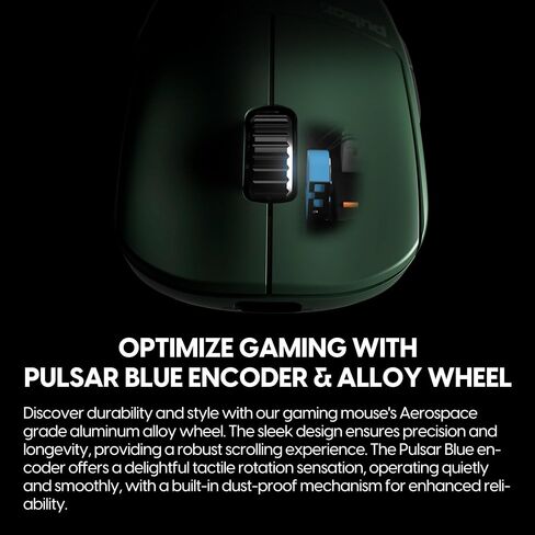 Pulsar Gaming Gears X2H ES Wireless Gaming Mouse, Medium, Green in Kuwait