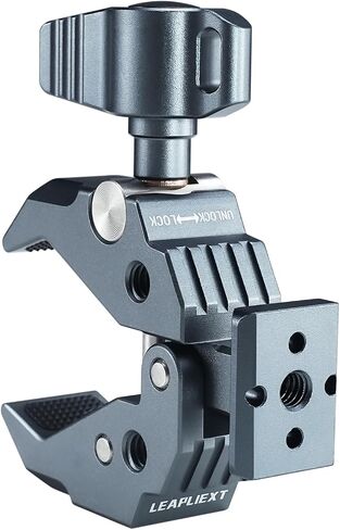 Crab-Shaped Super Clamp, Aluminum c clamp Suitable for Magic Arm, 1/4"-20, 3/8"-16 Threaded HolesAnd NATO Slides, 11lbs/5kg Payload, Compatible with Cameras, Monitors, LED Lights, etc. in Saudi Arabia