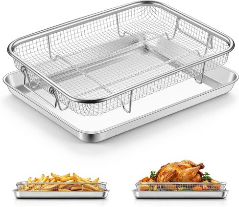 P&P CHEF Air Fryer Basket for Oven, Air Fryer Basket and Tray, 16" x 12" in Saudi Arabia