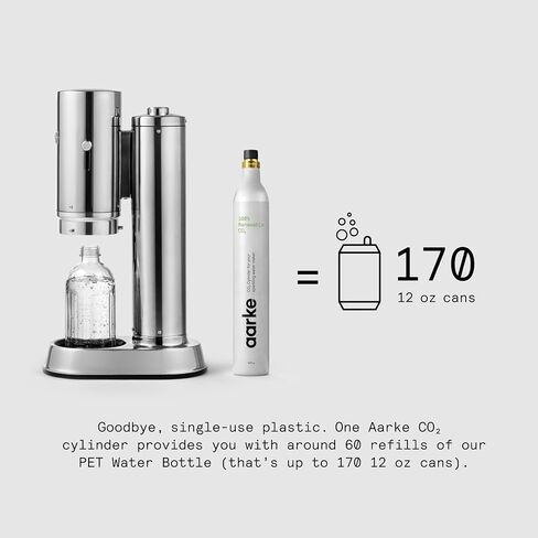 aarke Carbonator Pro Glass Bottle - Stainless Steel Cap, 27oz in Saudi Arabia