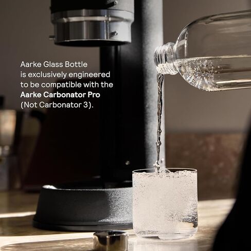 aarke Carbonator Pro Glass Bottle - Stainless Steel Cap, 27oz in Saudi Arabia