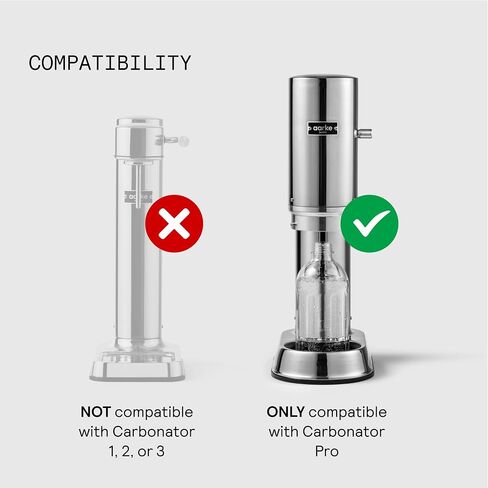 aarke Carbonator Pro Glass Bottle - Stainless Steel Cap, 27oz in Saudi Arabia