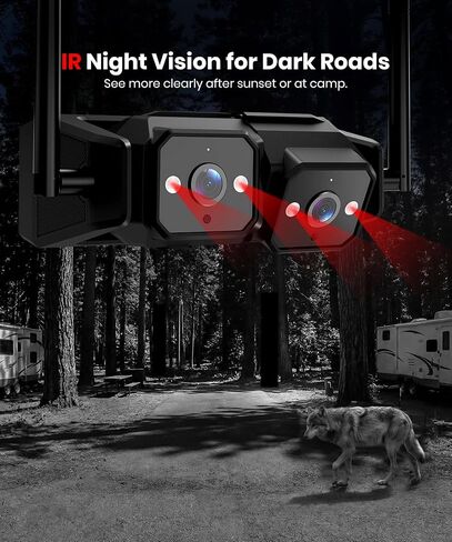 AUTO-VOX Wireless RV Backup Camera System,Dual Lens Rear and Side Coverage in Saudi Arabia