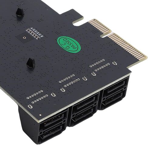 Realtek RTL9100 PCI-E4X to 6 Port Serial ATA 3.0 Controller Card Adapter Card, Quick Integration, for Systems in Kuwait
