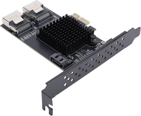Dual Port MiniSAS Expansion Card 6Gbps Serial ATA3.0 Adapter for NAS, Stable Data Access, Easy Installation in Kuwait