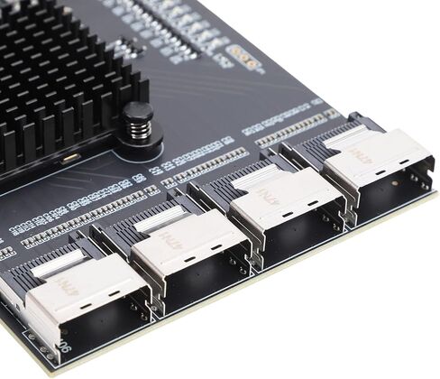 PCIE to 4 Port MINI SAS SFF 8087 Adapter Compact Expansion Card for 10 11 2003 and Systems in Kuwait