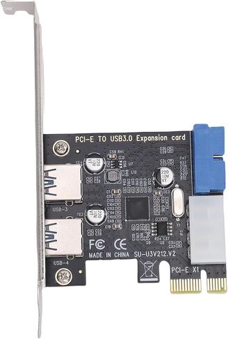 PCIE to USB 3.0 Expansion Card with 2 External Ports 5Gbps, 19 Pin in Kuwait
