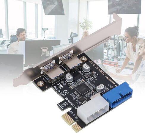 PCIE to USB 3.0 Expansion Card with 2 External Ports 5Gbps, 19 Pin in Kuwait
