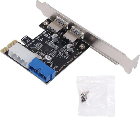 PCIE to USB 3.0 Expansion Card with 2 External Ports 5Gbps, 19 Pin in Kuwait