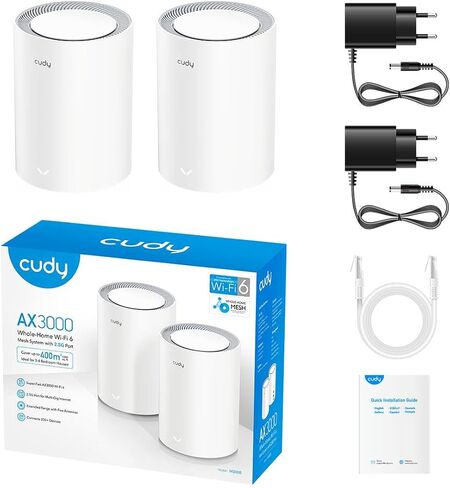 Cudy AX3000 2.5G Dual Band Wi-Fi 6 Mesh System in Kuwait