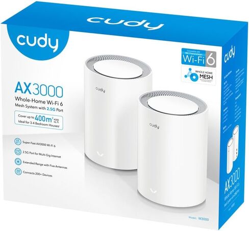 Cudy AX3000 2.5G Dual Band Wi-Fi 6 Mesh System in Kuwait