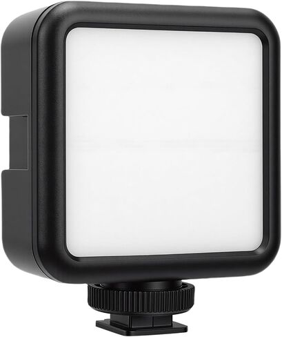LED Video Light, 5600K CRI90+ Camera Light, Cold Shoe Mount with Hot Shoe Base & Battery Powered, Ideal for Video Conferences, Laptop, Vlog & Photography in Kuwait