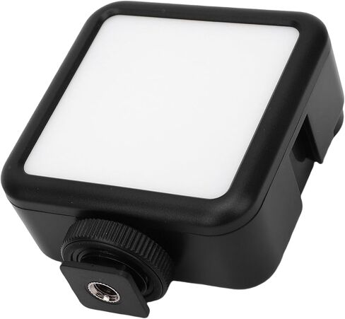 LED Video Light, 5600K CRI90+ Camera Light, Cold Shoe Mount with Hot Shoe Base & Battery Powered, Ideal for Video Conferences, Laptop, Vlog & Photography in Kuwait