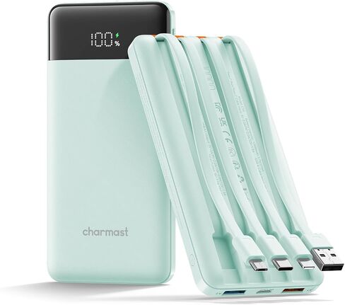 charmast Portable Charger Fast Charging,Built-in 4 Cables,6 Outs & 4 Inputs in Kuwait