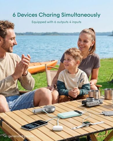 charmast Portable Charger Fast Charging,Built-in 4 Cables,6 Outs & 4 Inputs in Kuwait