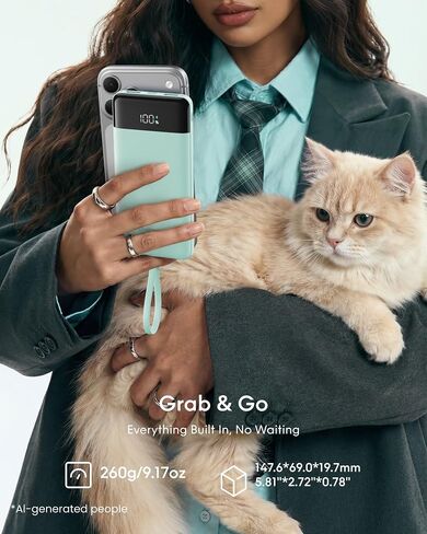charmast Portable Charger Fast Charging,Built-in 4 Cables,6 Outs & 4 Inputs in Kuwait
