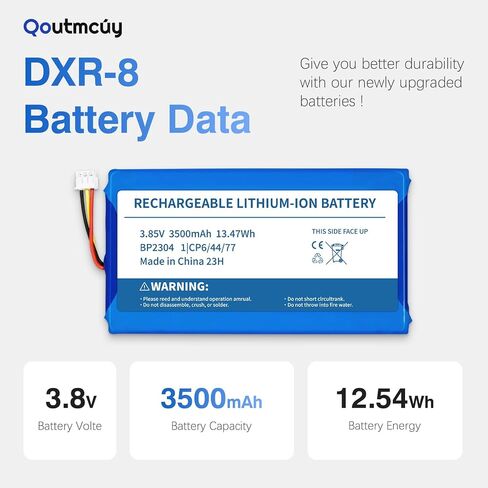 Replacement Battery for Infant Optics DXR-8 PRO & PRO SS – 3.85V 3500mAh Rechargeable Li-ion Battery SP554478 – Not Compatible with DXR-8 in Kuwait