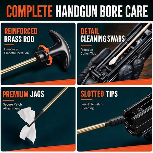 Keze Gun Cleaning Kit for Pistols Rifle Shotgun with Gun Oil and Cleaner in Kuwait